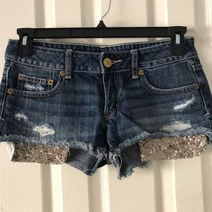 American eagle denim shorts